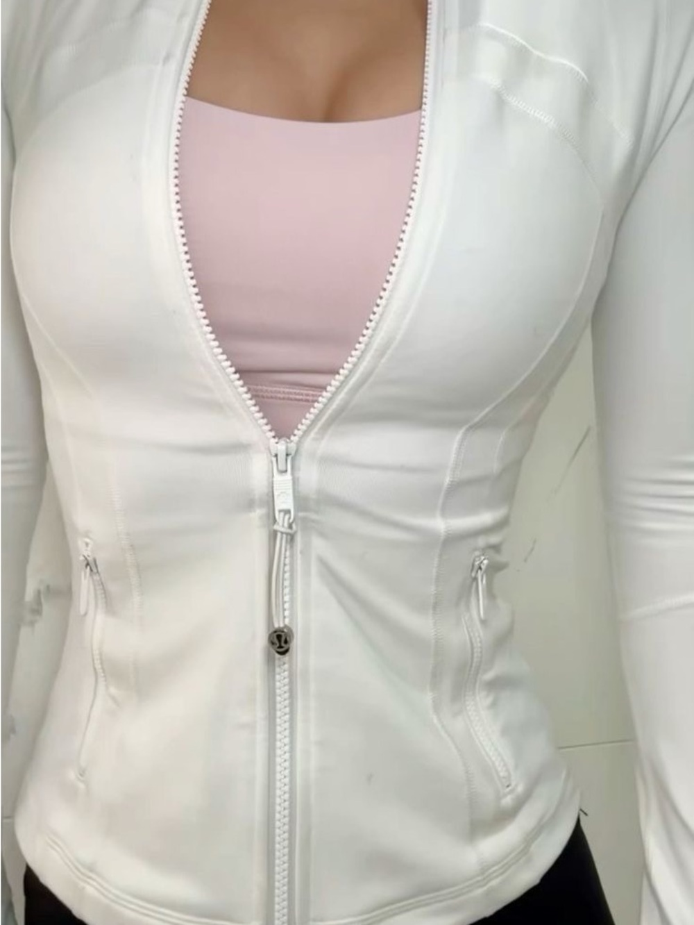 White Lululemon Define Jacket